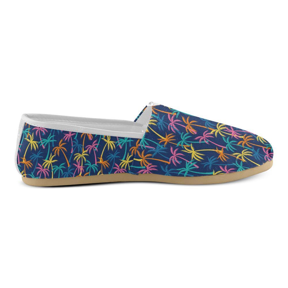 Palm Tree Pattern Print Design PT013 Women Casual Shoes-JorJune.com