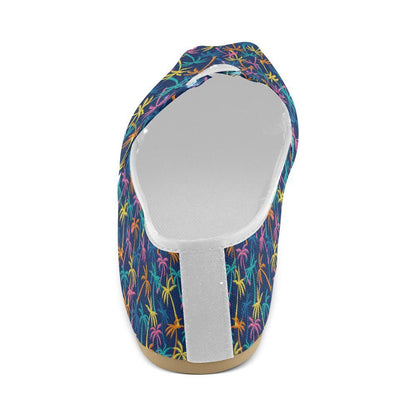 Palm Tree Pattern Print Design PT013 Women Casual Shoes-JorJune.com