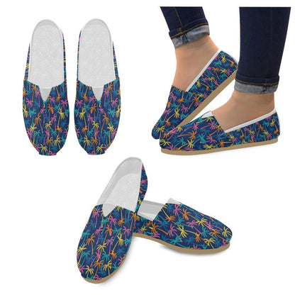 Palm Tree Pattern Print Design PT013 Women Casual Shoes-JorJune.com