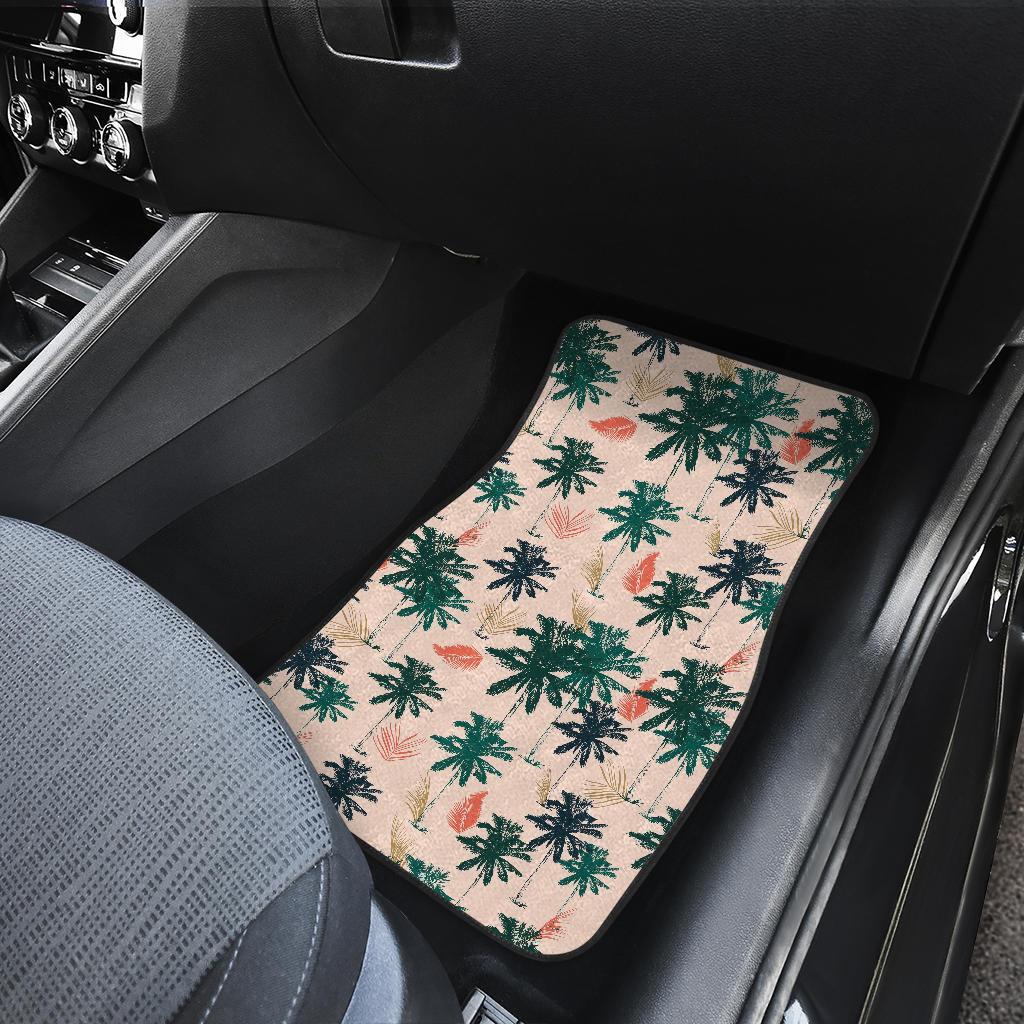 Palm Tree Pattern Print Design PT014 Car Floor Mats-JORJUNE.COM
