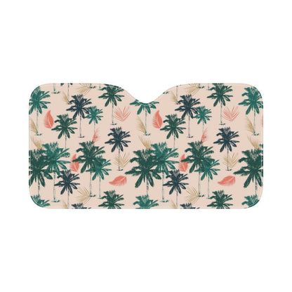 Palm Tree Pattern Print Design PT014 Car Sun Shade-JorJune