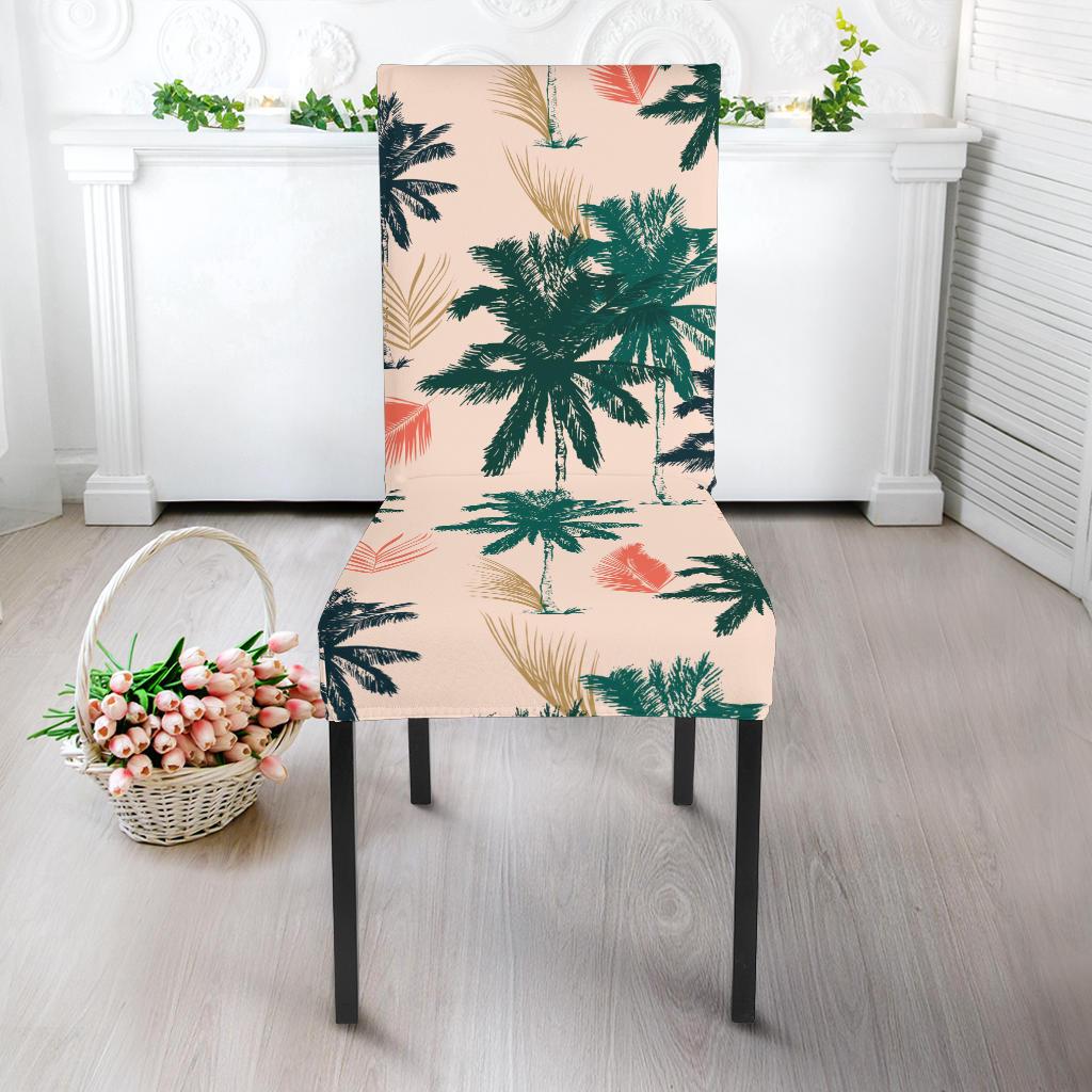 Palm Tree Pattern Print Design PT014 Dining Chair Slipcover-JORJUNE.COM