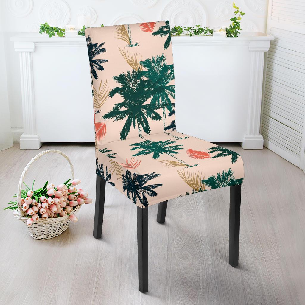 Palm Tree Pattern Print Design PT014 Dining Chair Slipcover-JORJUNE.COM