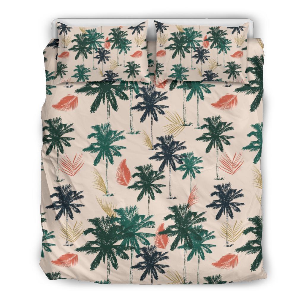 Palm Tree Pattern Print Design PT014 Duvet Cover Bedding Set-JORJUNE.COM
