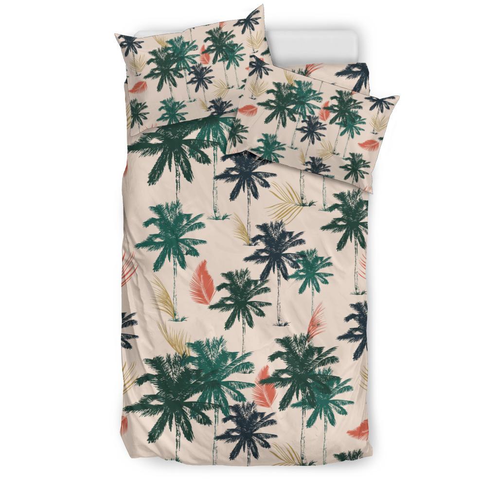 Palm Tree Pattern Print Design PT014 Duvet Cover Bedding Set-JORJUNE.COM