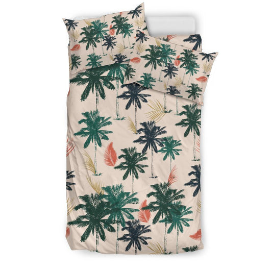Palm Tree Pattern Print Design PT014 Duvet Cover Bedding Set-JORJUNE.COM