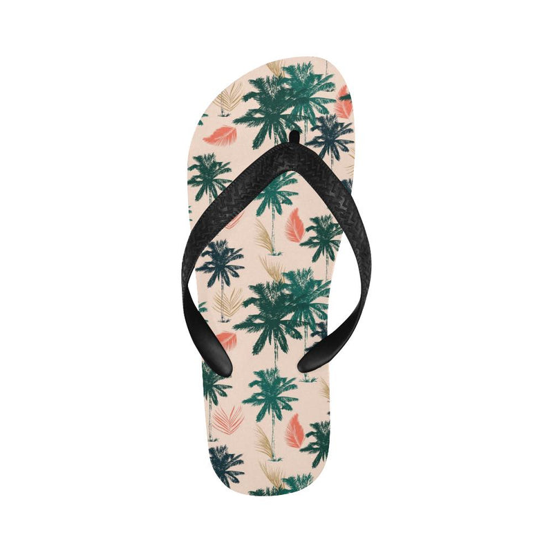 Palm Tree Pattern Print Design PT014 Flip Flops-JorJune