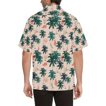 Palm Tree Pattern Print Design PT014 Men Hawaiian Shirt-JorJune