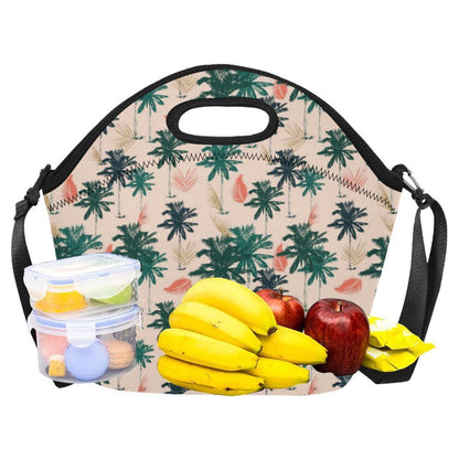 Palm Tree Pattern Print Design PT014 Neoprene Lunch Bag-JorJune