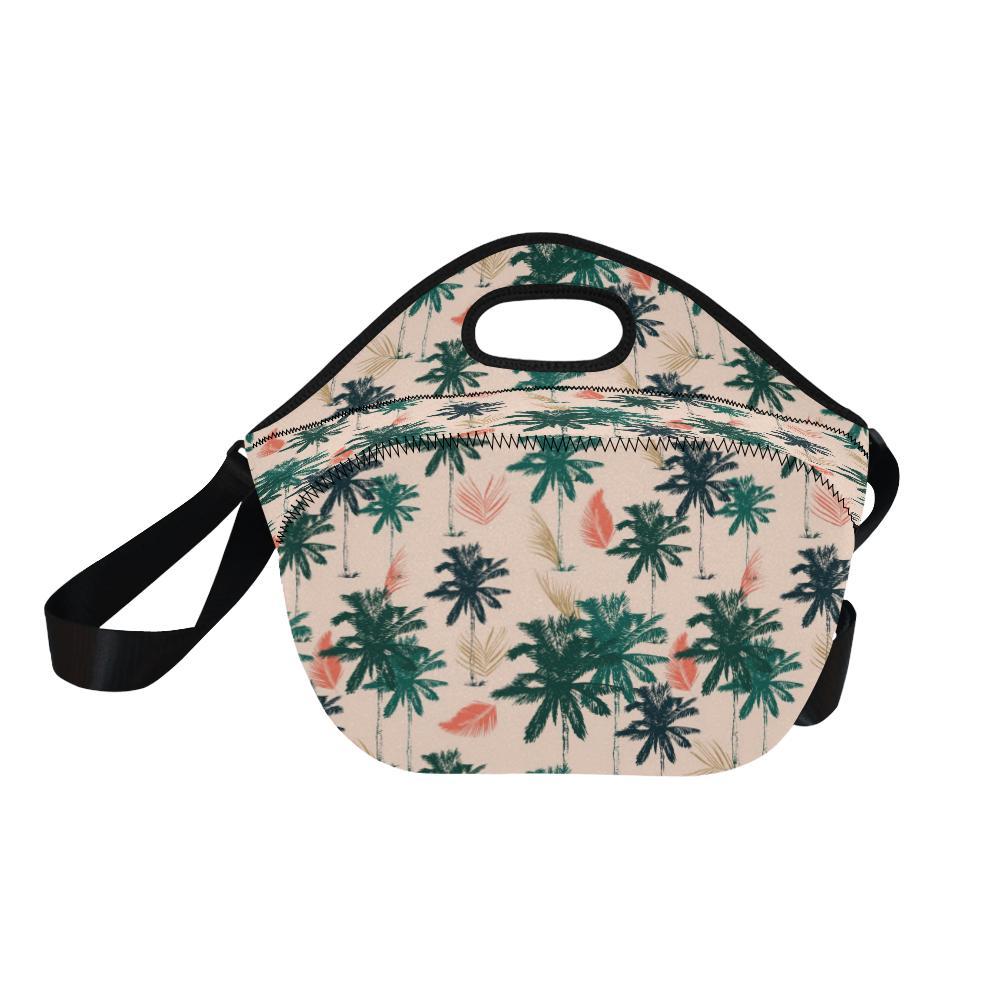 Palm Tree Pattern Print Design PT014 Neoprene Lunch Bag-JorJune
