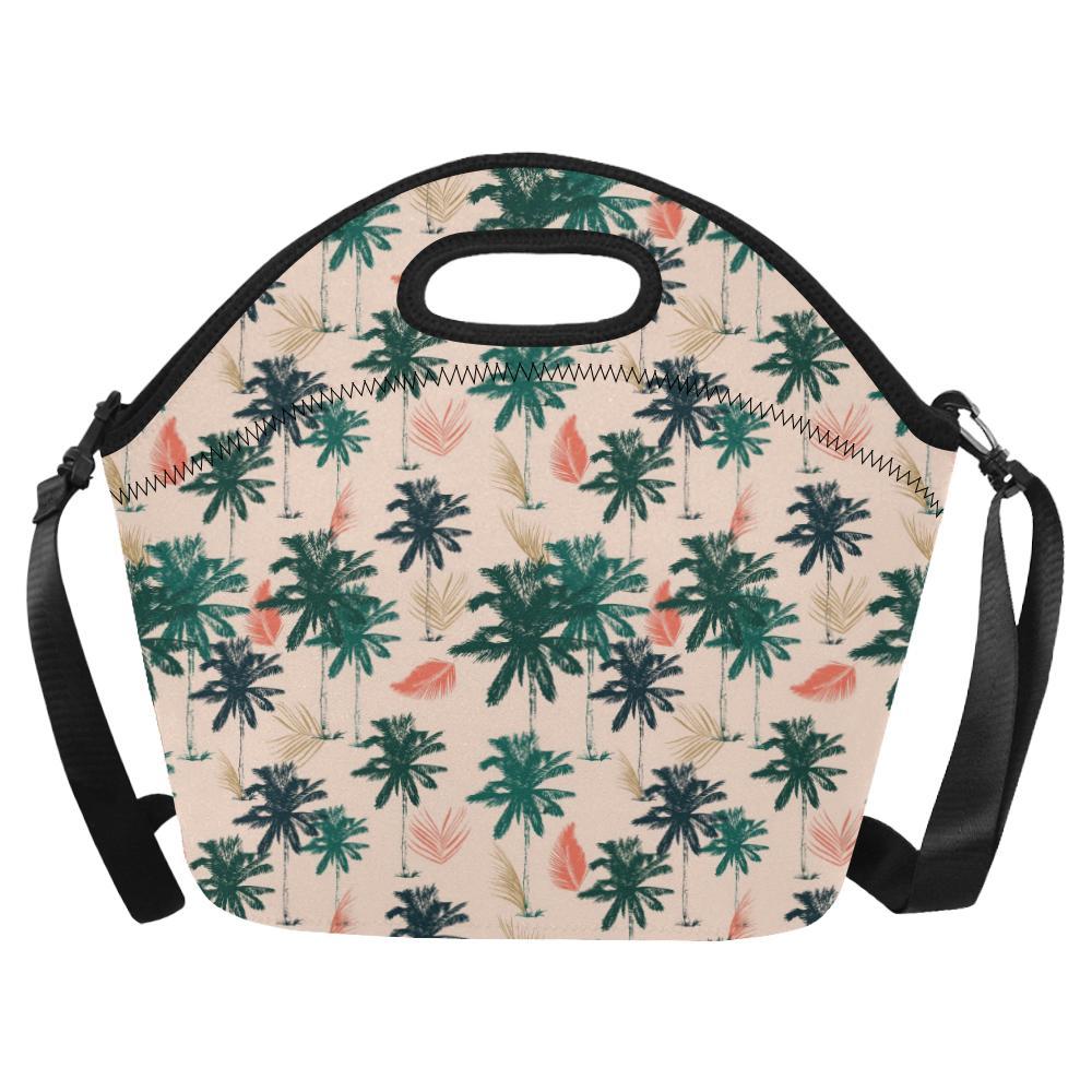 Palm Tree Pattern Print Design PT014 Neoprene Lunch Bag-JorJune