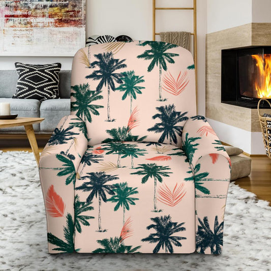 Palm Tree Pattern Print Design PT014 Recliner Slipcover-JORJUNE.COM