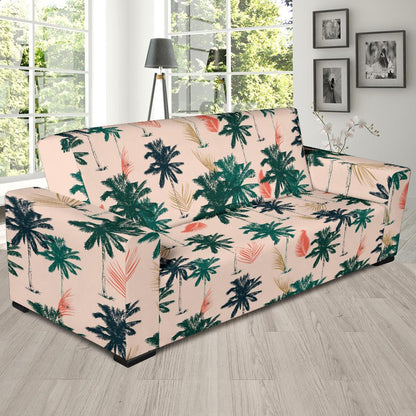 Palm Tree Pattern Print Design PT014 Sofa Slipcover-JORJUNE.COM