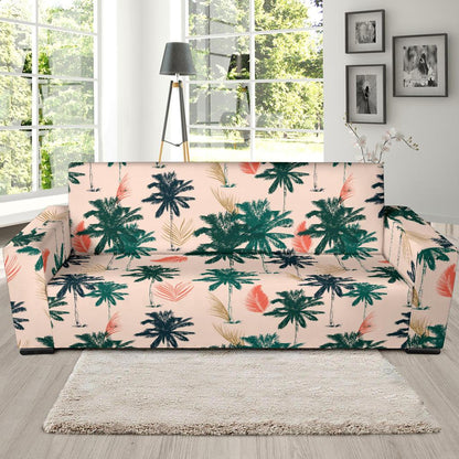 Palm Tree Pattern Print Design PT014 Sofa Slipcover-JORJUNE.COM