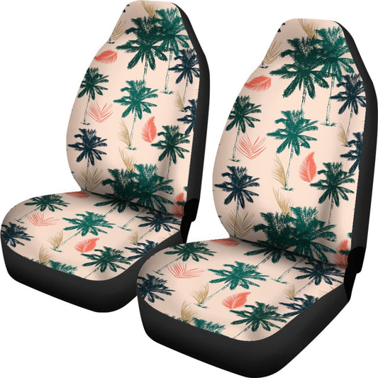 Palm Tree Pattern Print Design PT014 Universal Fit Car Seat Covers-JorJune