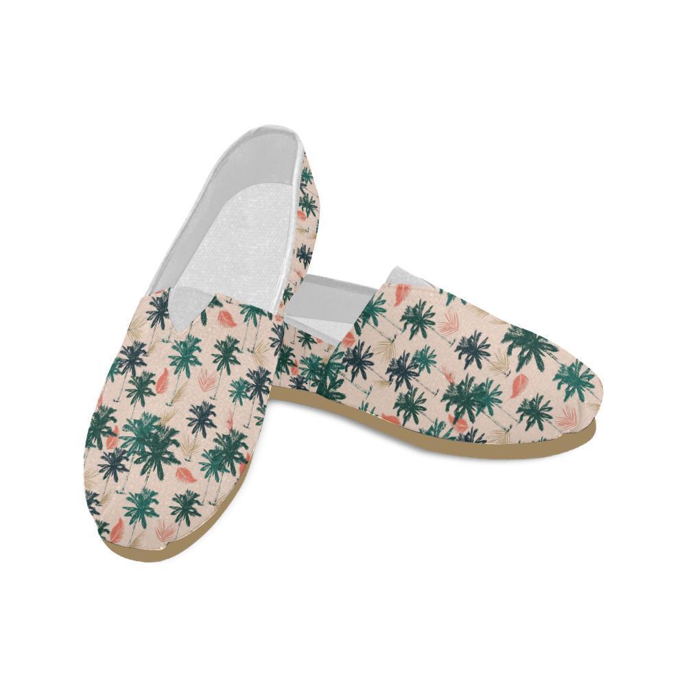 Palm Tree Pattern Print Design PT014 Women Casual Shoes-JorJune.com