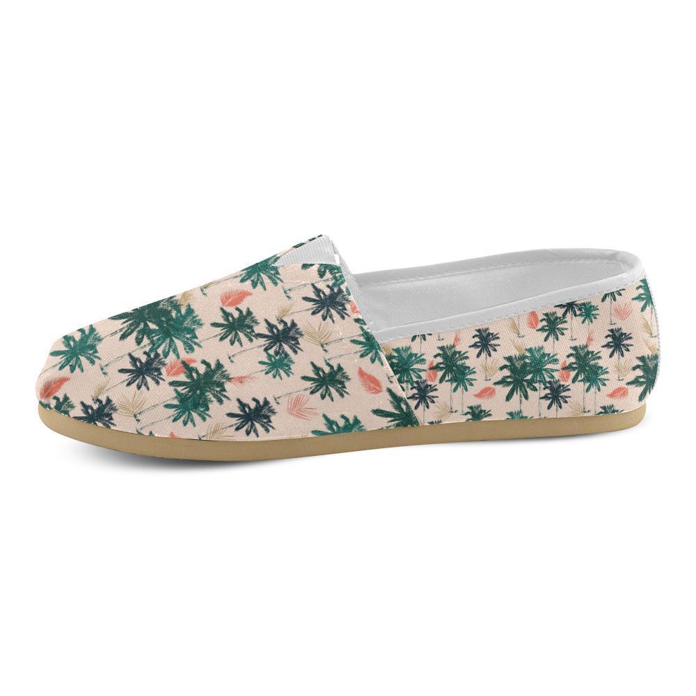 Palm Tree Pattern Print Design PT014 Women Casual Shoes-JorJune.com