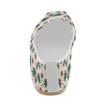 Palm Tree Pattern Print Design PT014 Women Casual Shoes-JorJune.com
