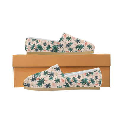 Palm Tree Pattern Print Design PT014 Women Casual Shoes-JorJune.com