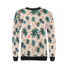 Palm Tree Pattern Print Design PT014 Women Long Sleeve Sweatshirt-JorJune