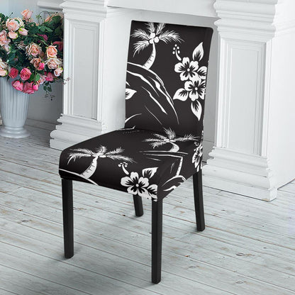 Palm Tree Pattern Print Design PT02 Dining Chair Slipcover-JORJUNE.COM