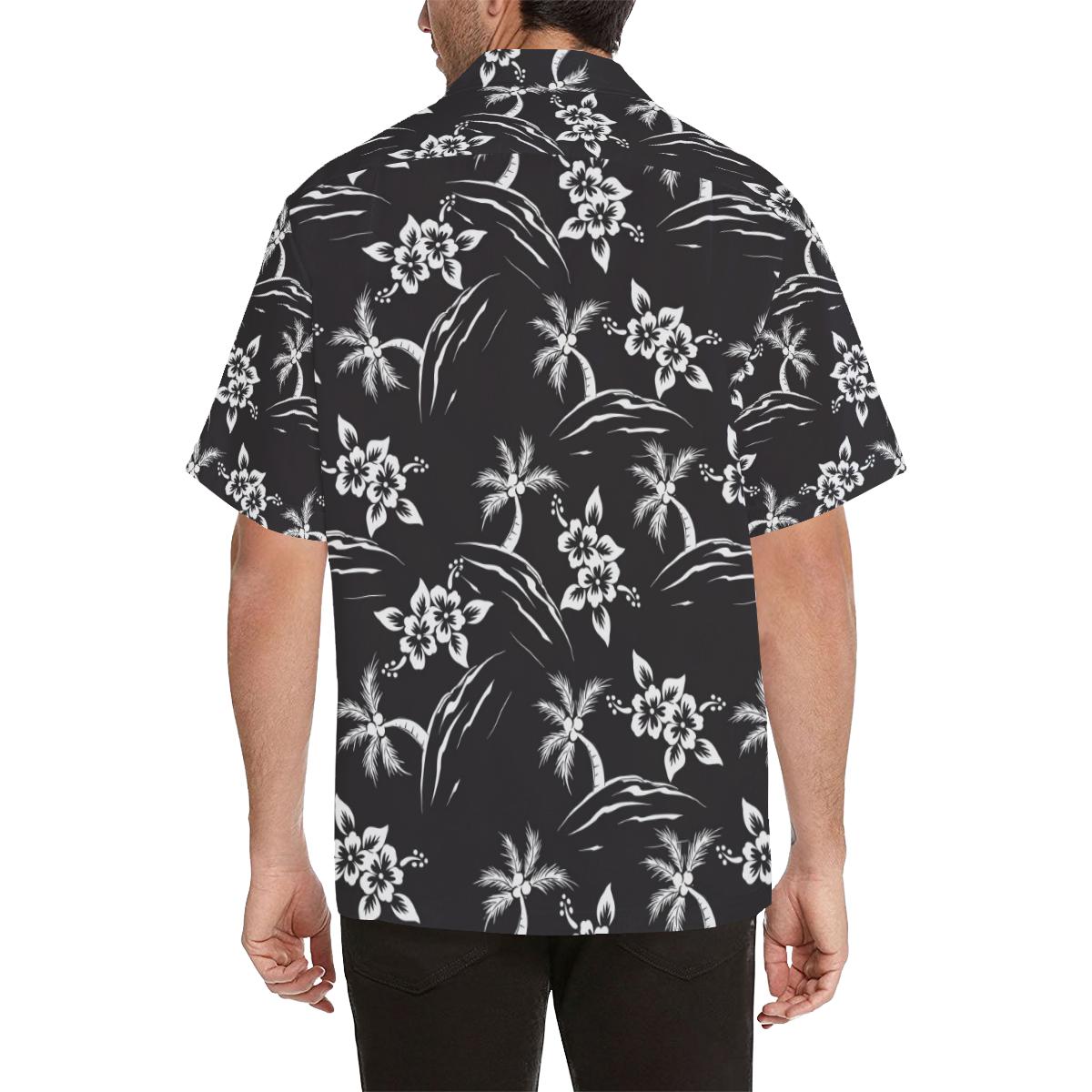 Palm Tree Pattern Print Design PT02 Men Hawaiian Shirt-JorJune