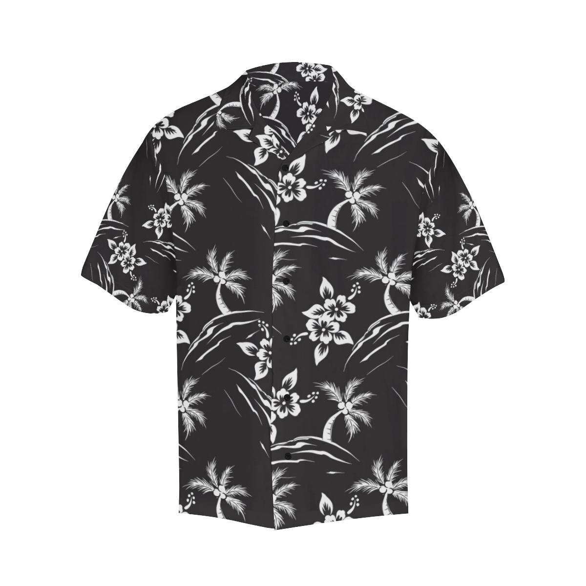 Palm Tree Pattern Print Design PT02 Men Hawaiian Shirt-JorJune