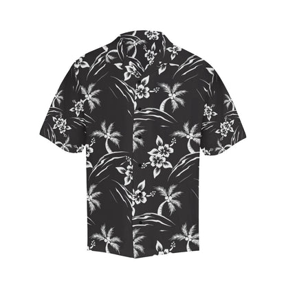 Palm Tree Pattern Print Design PT02 Men Hawaiian Shirt-JorJune