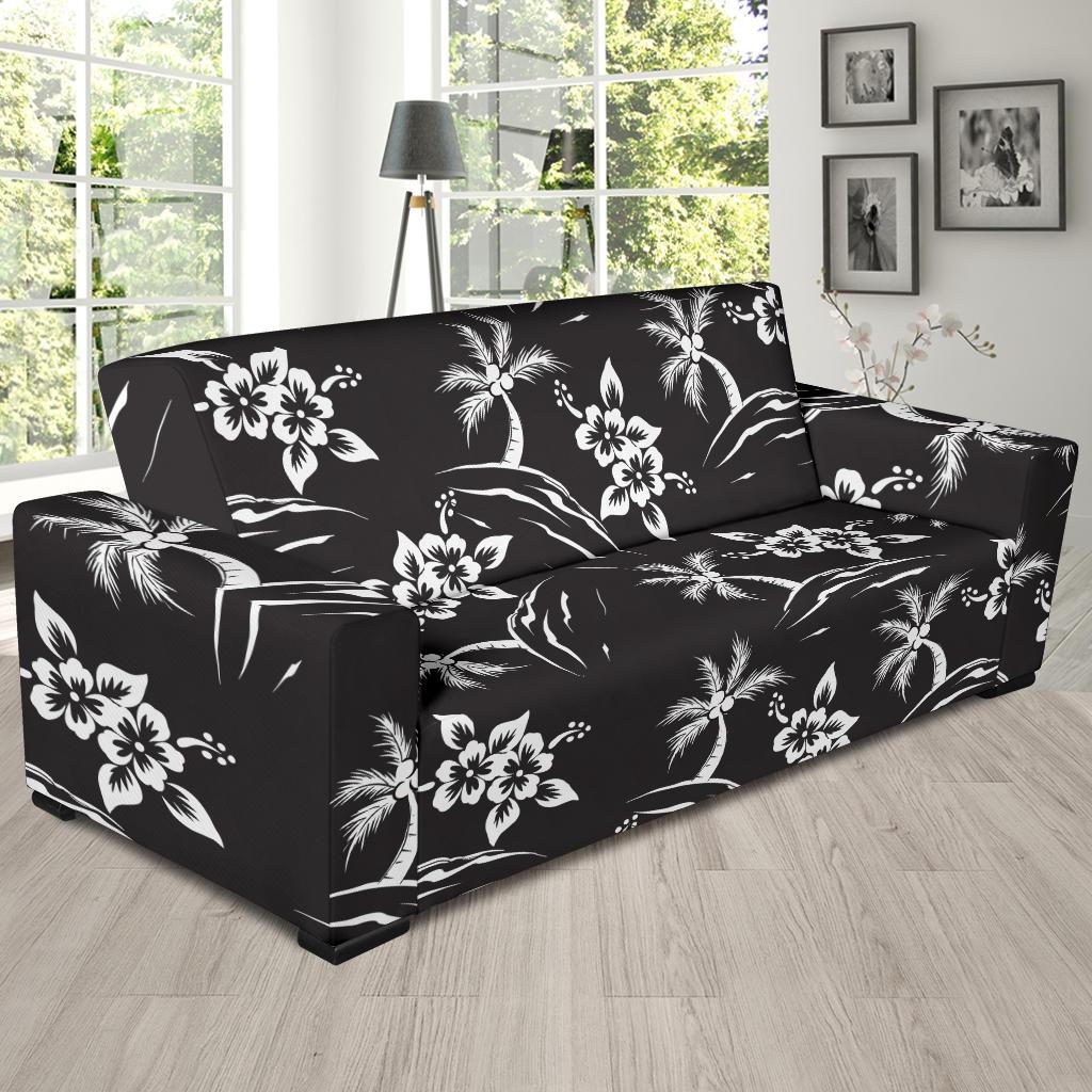 Palm Tree Pattern Print Design PT02 Sofa Slipcover-JORJUNE.COM