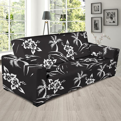 Palm Tree Pattern Print Design PT02 Sofa Slipcover-JORJUNE.COM
