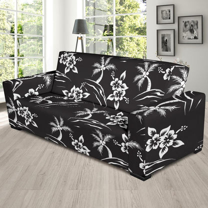 Palm Tree Pattern Print Design PT02 Sofa Slipcover-JORJUNE.COM