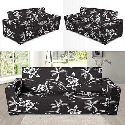 Palm Tree Pattern Print Design PT02 Sofa Slipcover-JORJUNE.COM