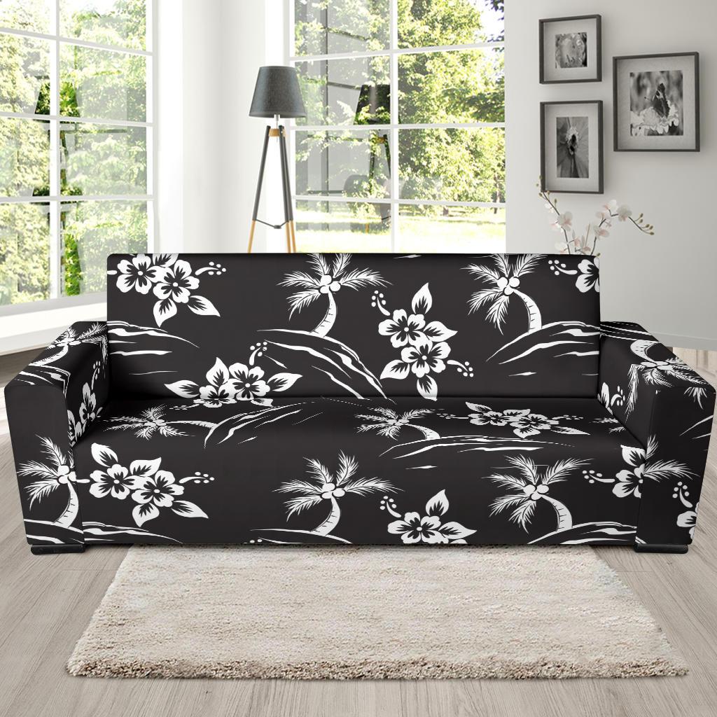 Palm Tree Pattern Print Design PT02 Sofa Slipcover-JORJUNE.COM