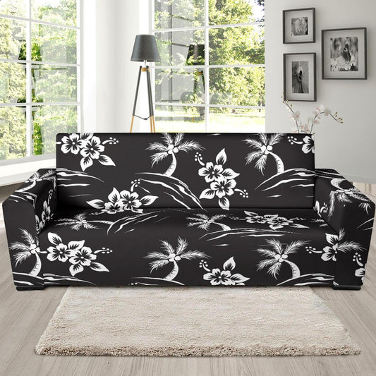 Palm Tree Pattern Print Design PT02 Sofa Slipcover-JORJUNE.COM