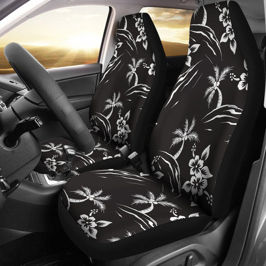 Palm Tree Pattern Print Design PT02 Universal Fit Car Seat Covers-JorJune