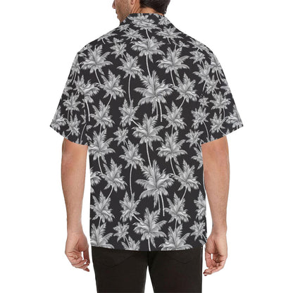 Palm Tree Pattern Print Design PT03 Men Hawaiian Shirt-JorJune