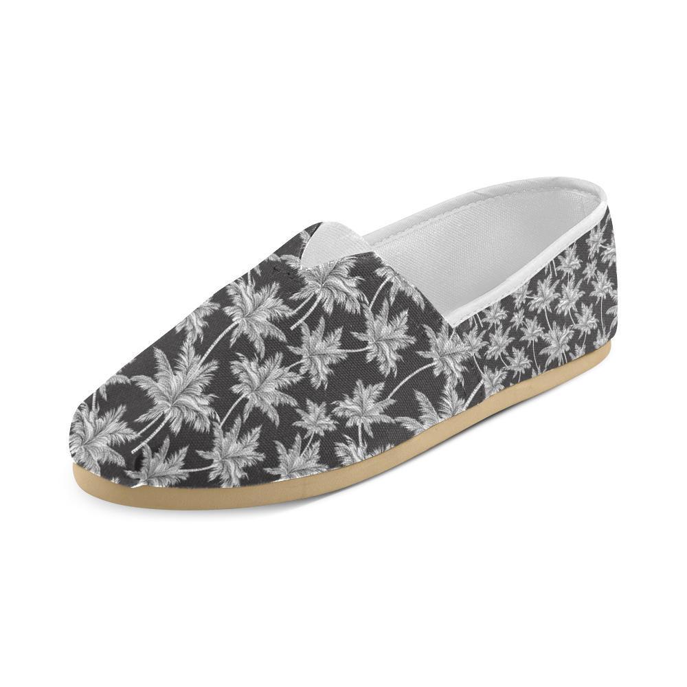 Palm Tree Pattern Print Design PT03 Women Casual Shoes-JorJune.com