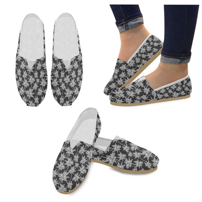 Palm Tree Pattern Print Design PT03 Women Casual Shoes-JorJune.com