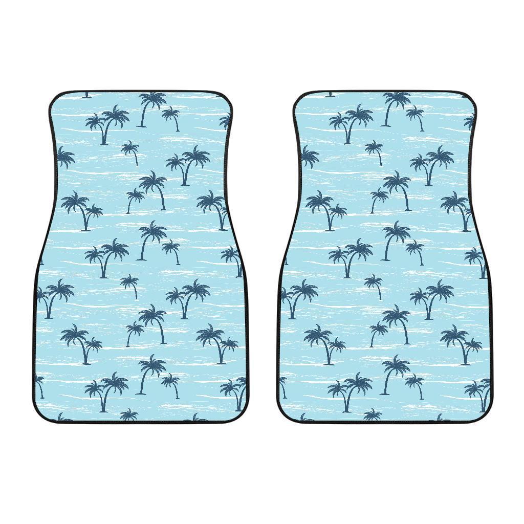 Palm Tree Pattern Print Design PT04 Car Floor Mats-JORJUNE.COM