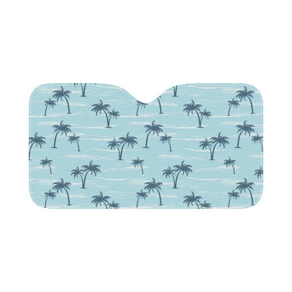 Palm Tree Pattern Print Design PT04 Car Sun Shade-JorJune