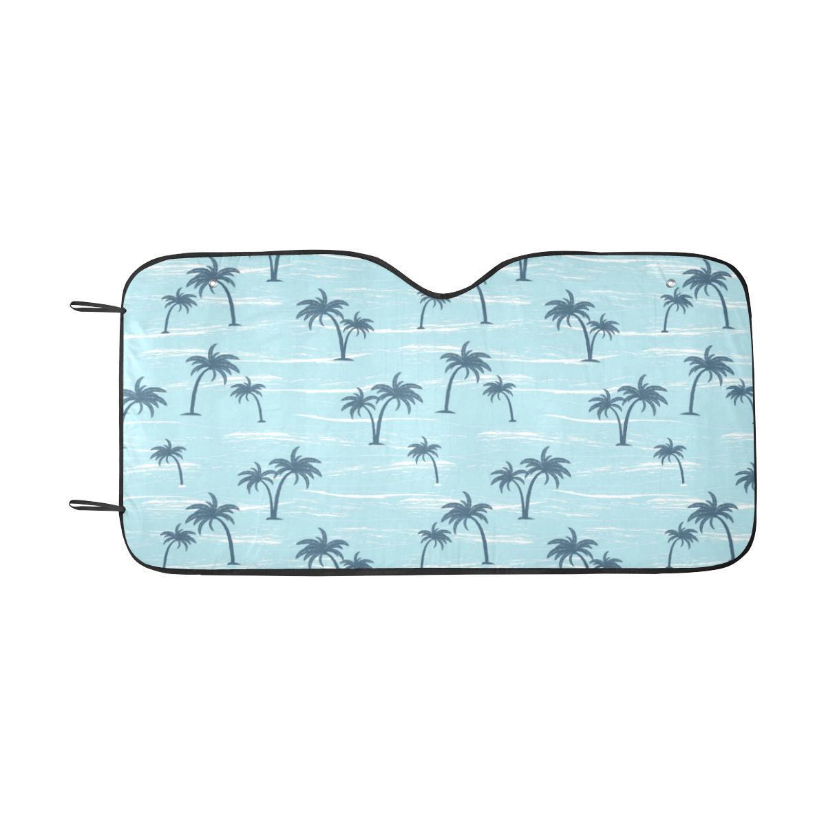 Palm Tree Pattern Print Design PT04 Car Sun Shade-JorJune