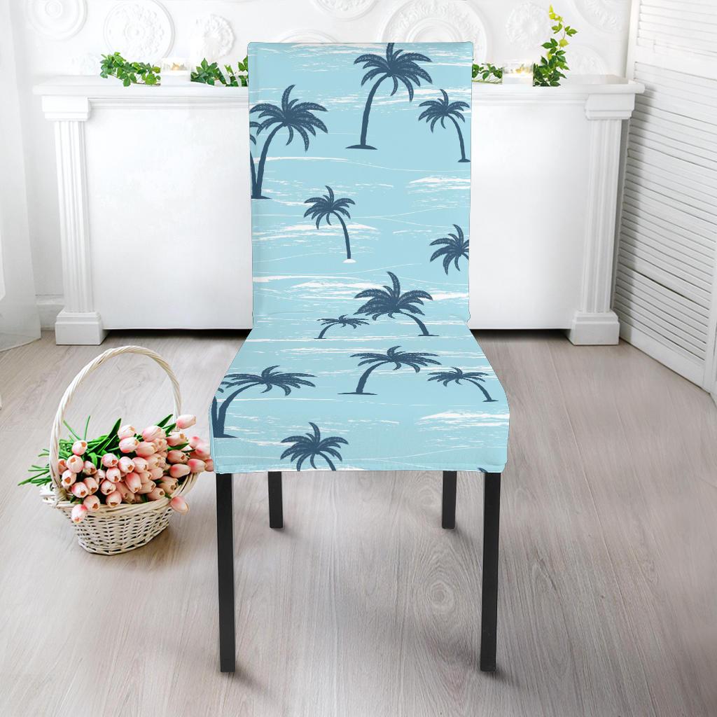 Palm Tree Pattern Print Design PT04 Dining Chair Slipcover-JORJUNE.COM