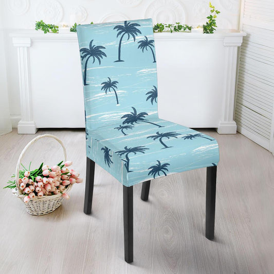 Palm Tree Pattern Print Design PT04 Dining Chair Slipcover-JORJUNE.COM