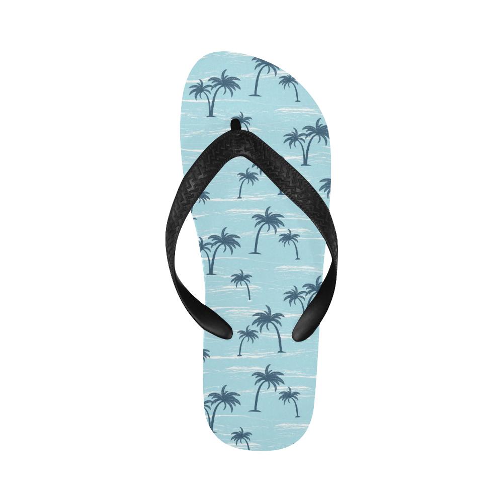 Palm Tree Pattern Print Design PT04 Flip Flops-JorJune