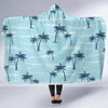 Palm Tree Pattern Print Design PT04 Hooded Blanket-JORJUNE.COM