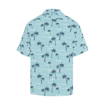 Palm Tree Pattern Print Design PT04 Men Hawaiian Shirt-JorJune