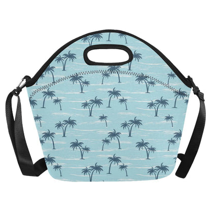 Palm Tree Pattern Print Design PT04 Neoprene Lunch Bag-JorJune