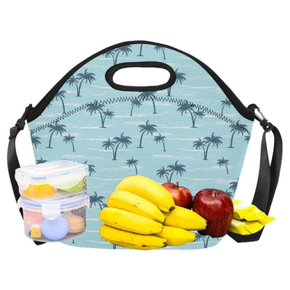 Palm Tree Pattern Print Design PT04 Neoprene Lunch Bag-JorJune