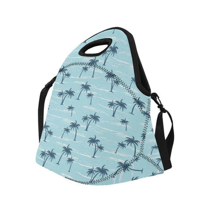 Palm Tree Pattern Print Design PT04 Neoprene Lunch Bag-JorJune