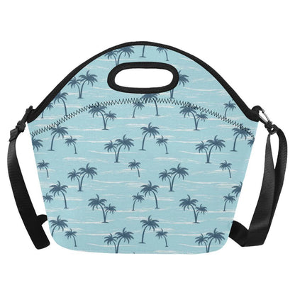 Palm Tree Pattern Print Design PT04 Neoprene Lunch Bag-JorJune